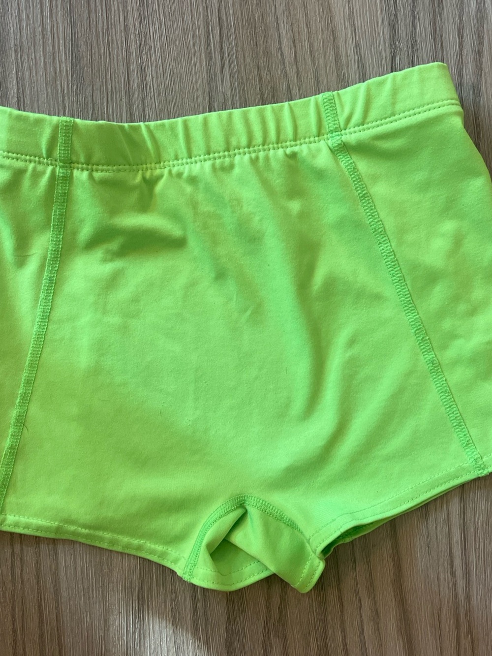 Kids 8-10 gymnastics short volleyball Neon Green Active Shorts
